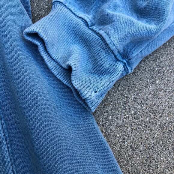 VTG U.S. APPAREL Yellowstone National Park Sweatshirt LG Men's Blue Crew Retro - Picture 8 of 8